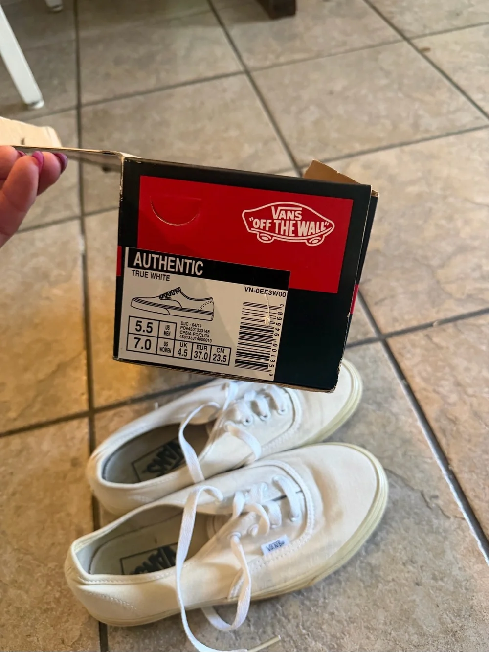 Vans Classic Canvas Sneakers in Off-White